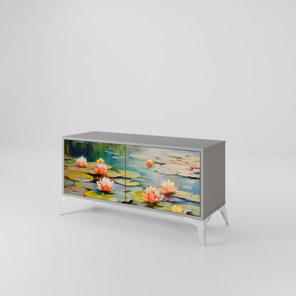 BLOOMING WATERS Móvel de TV Compacto de 2 Portas