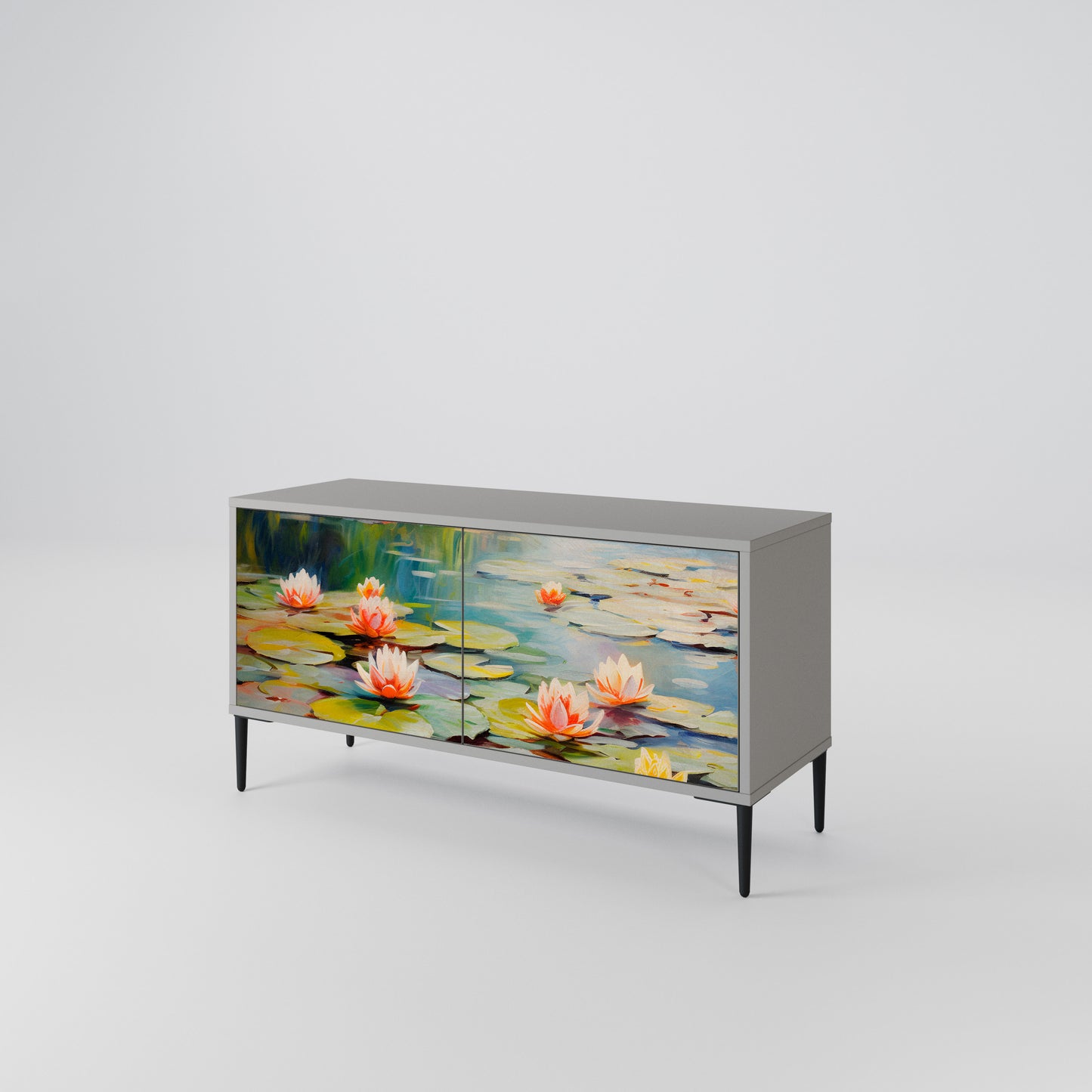 BLOOMING WATERS Móvel de TV Compacto de 2 Portas