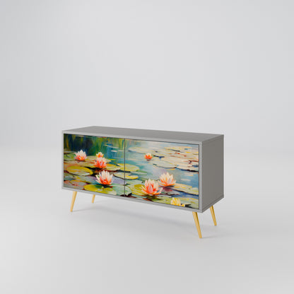 BLOOMING WATERS Móvel de TV Compacto de 2 Portas