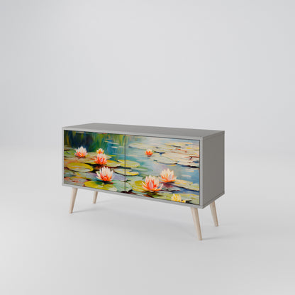 BLOOMING WATERS Móvel de TV Compacto de 2 Portas