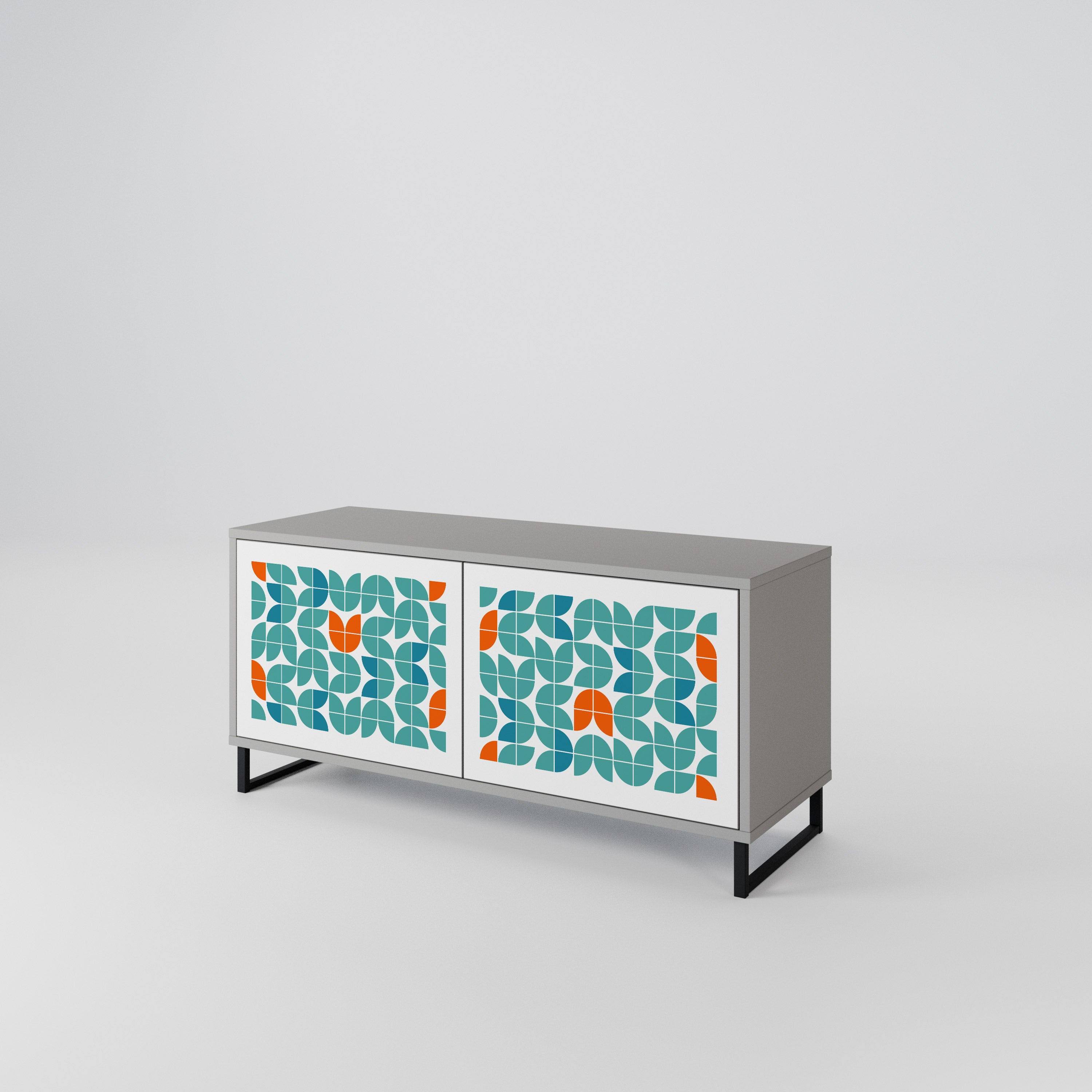 BE THE CHANGE Móvel de TV Compacto de 2 Portas