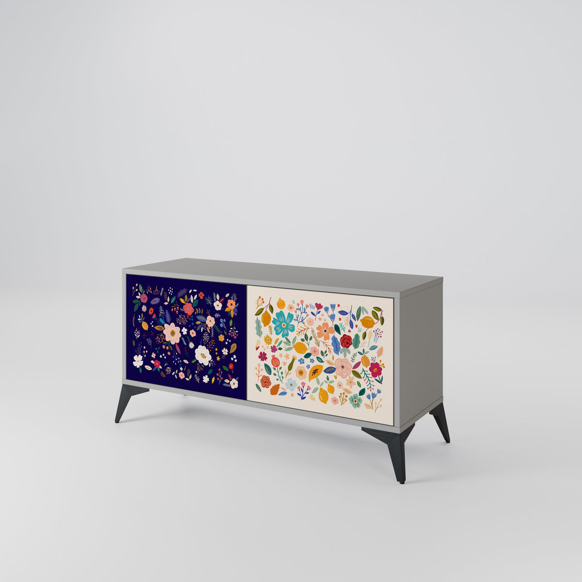 FLORAL COMBINATION Móvel de TV Compacto de 2 Portas