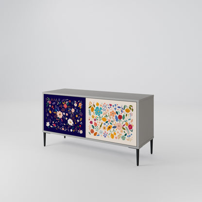 FLORAL COMBINATION Móvel de TV Compacto de 2 Portas