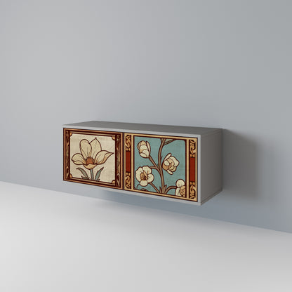 TIMELESS FLORA Móvel de TV Compacto de 2 Portas