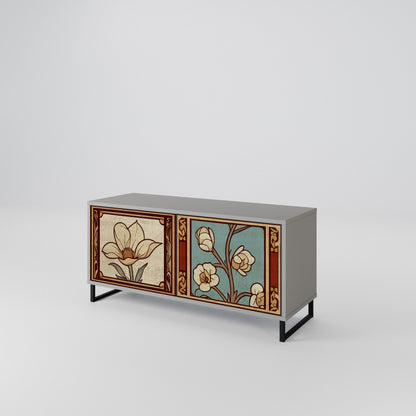 TIMELESS FLORA Móvel de TV Compacto de 2 Portas