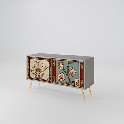 TIMELESS FLORA Móvel de TV Compacto de 2 Portas