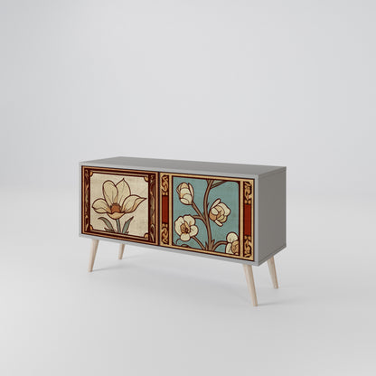 TIMELESS FLORA Móvel de TV Compacto de 2 Portas