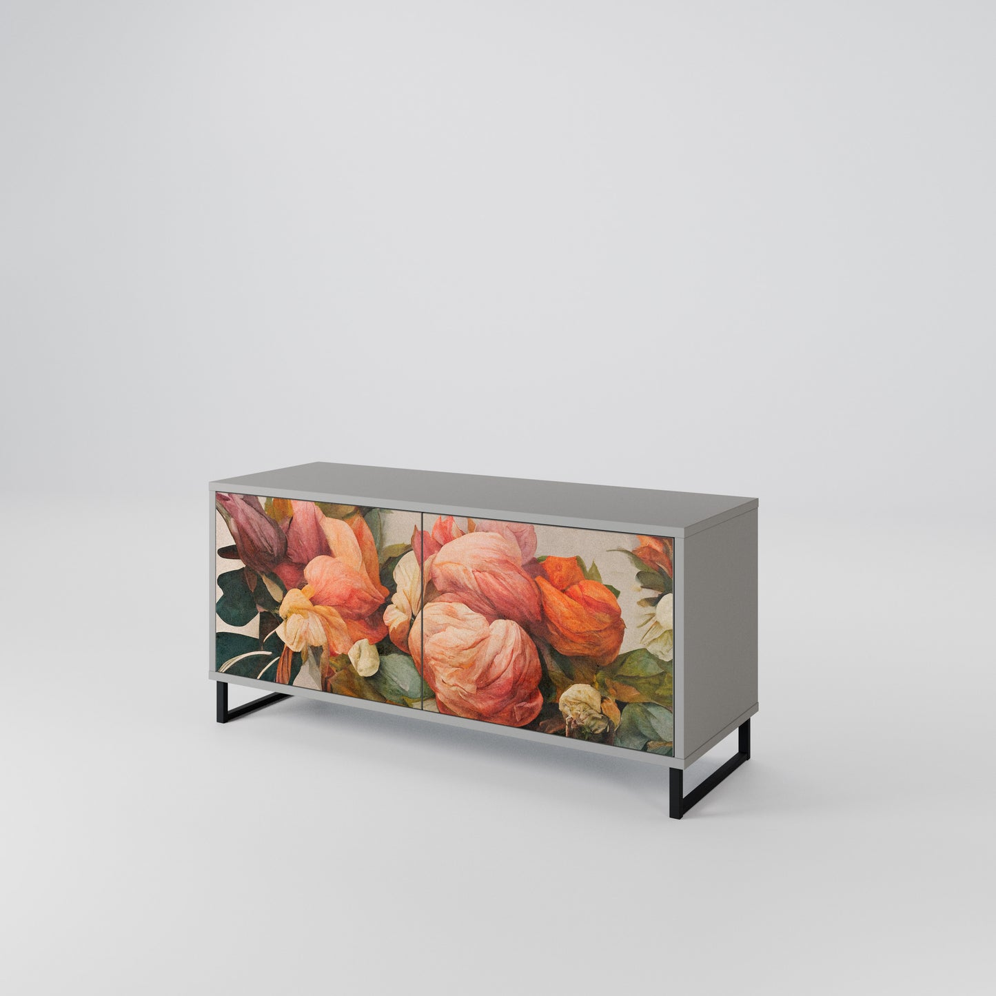 STYLISH BEAUTY Móvel de TV Compacto de 2 Portas