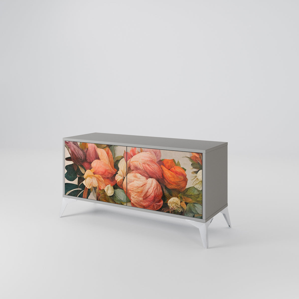 STYLISH BEAUTY Móvel de TV Compacto de 2 Portas