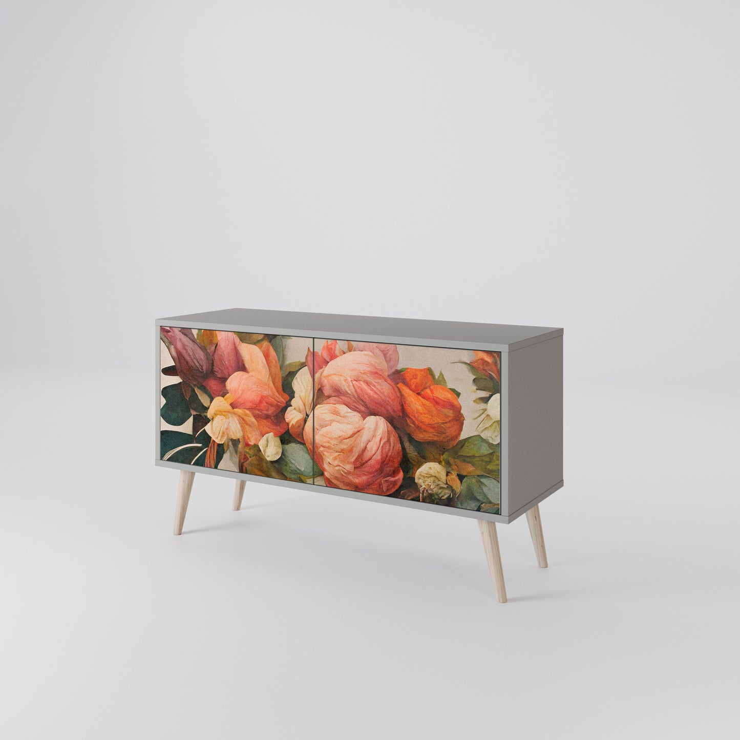 STYLISH BEAUTY Móvel de TV Compacto de 2 Portas
