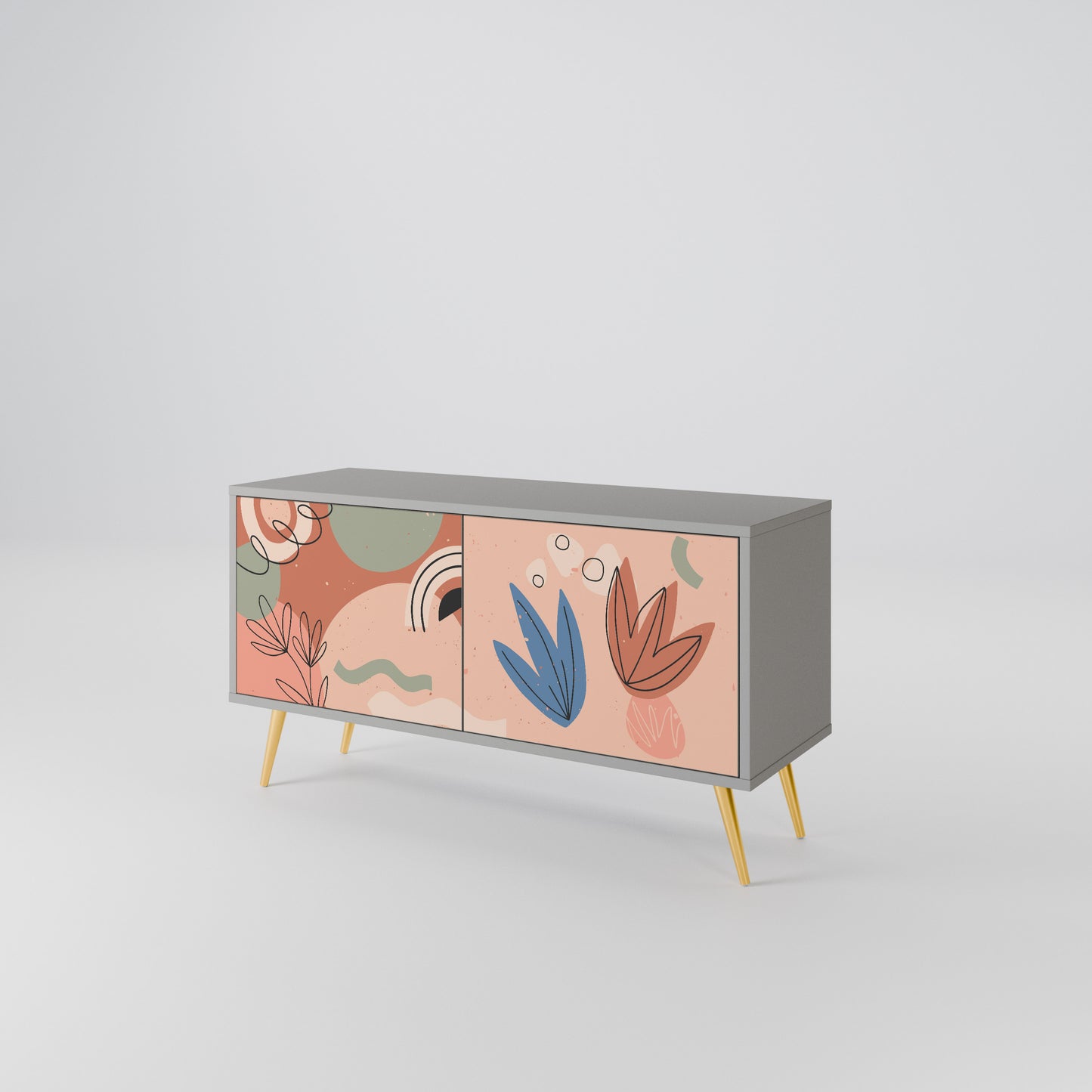 PASTEL DESTINY Compact 2-Door TV Cabinet