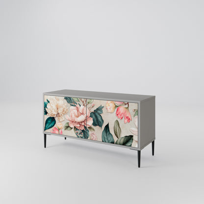 FLORAL GRACE Móvel de TV Compacto de 2 Portas