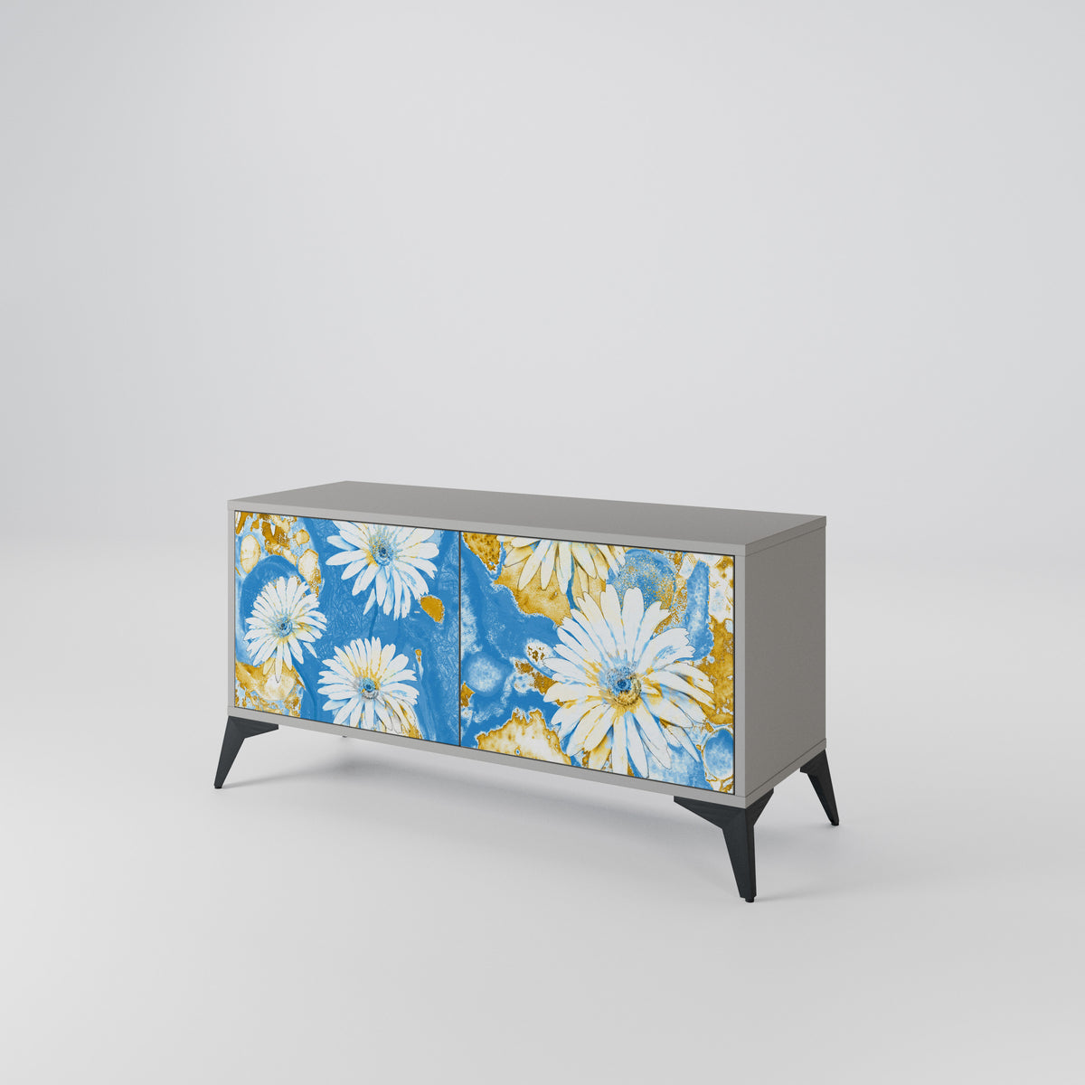 DAISY LUXE Móvel de TV Compacto de 2 Portas