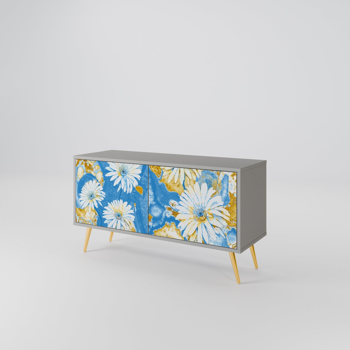 DAISY LUXE Móvel de TV Compacto de 2 Portas