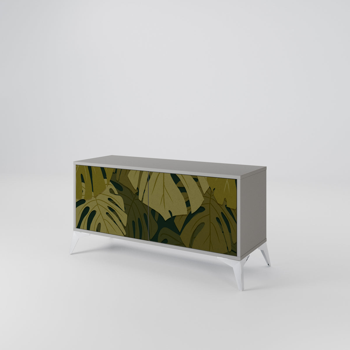 TROPICAL BEAUTY Móvel de TV Compacto de 2 Portas