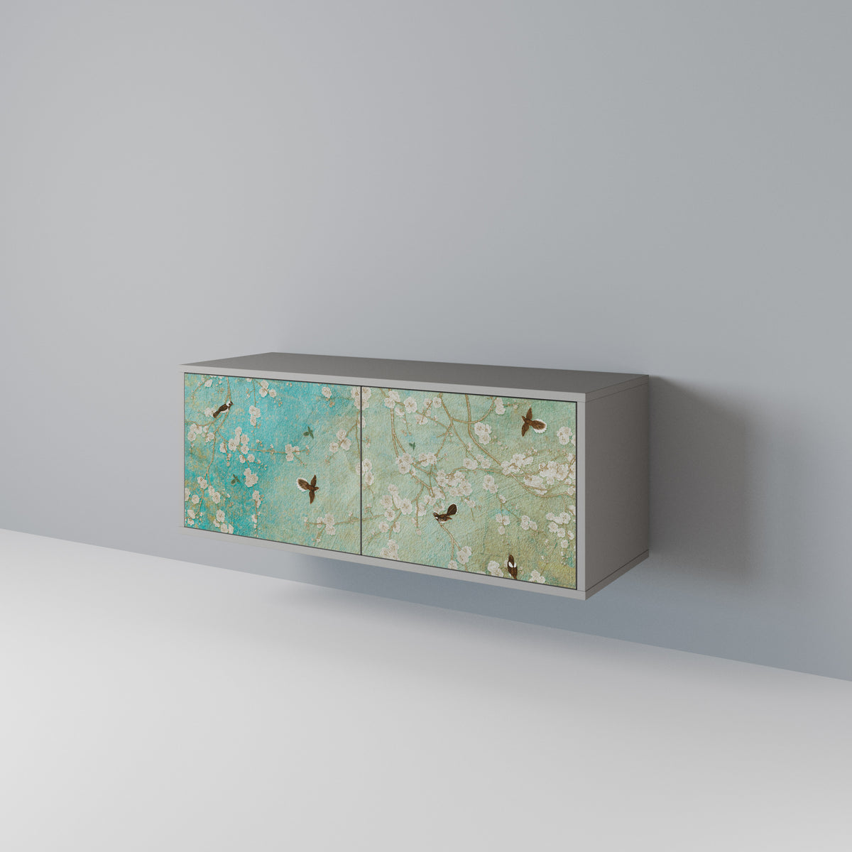 BLOOMING CHARM Móvel de TV Compacto de 2 Portas