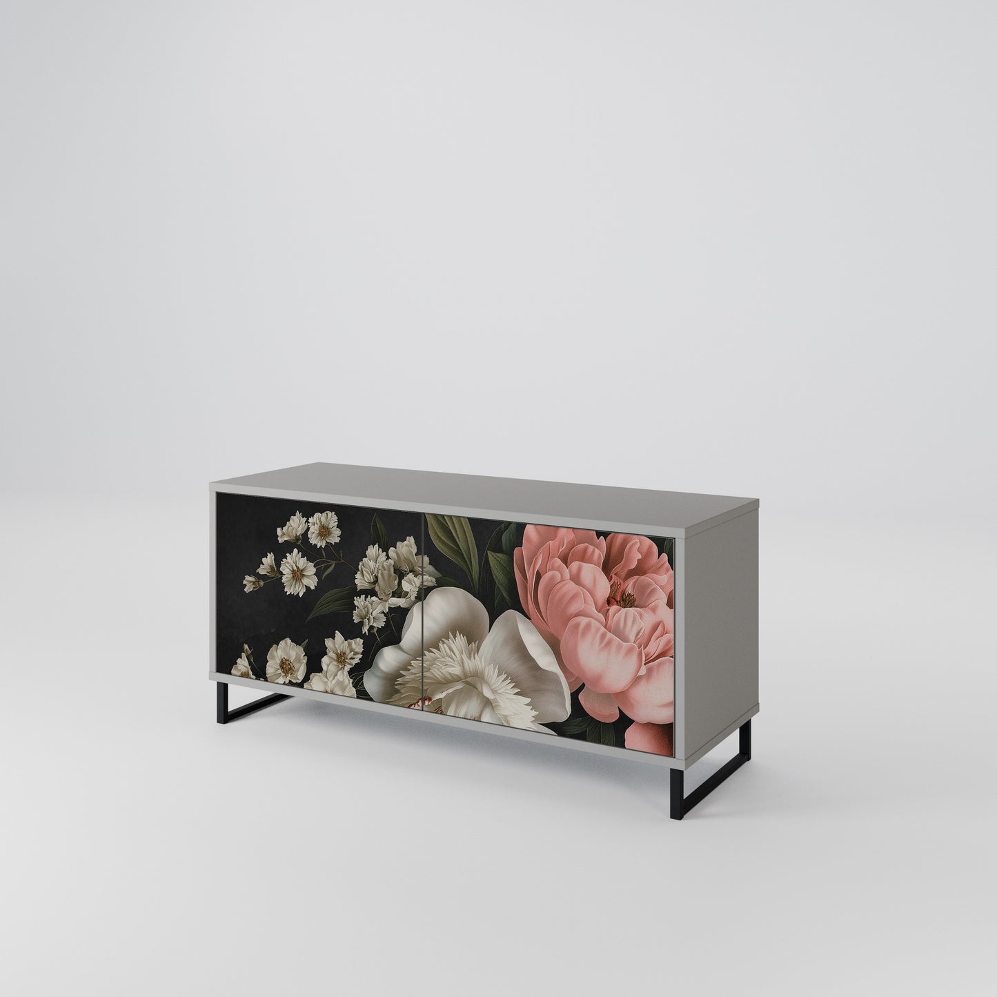 LUSH ELEGANCE Móvel de TV Compacto de 2 Portas