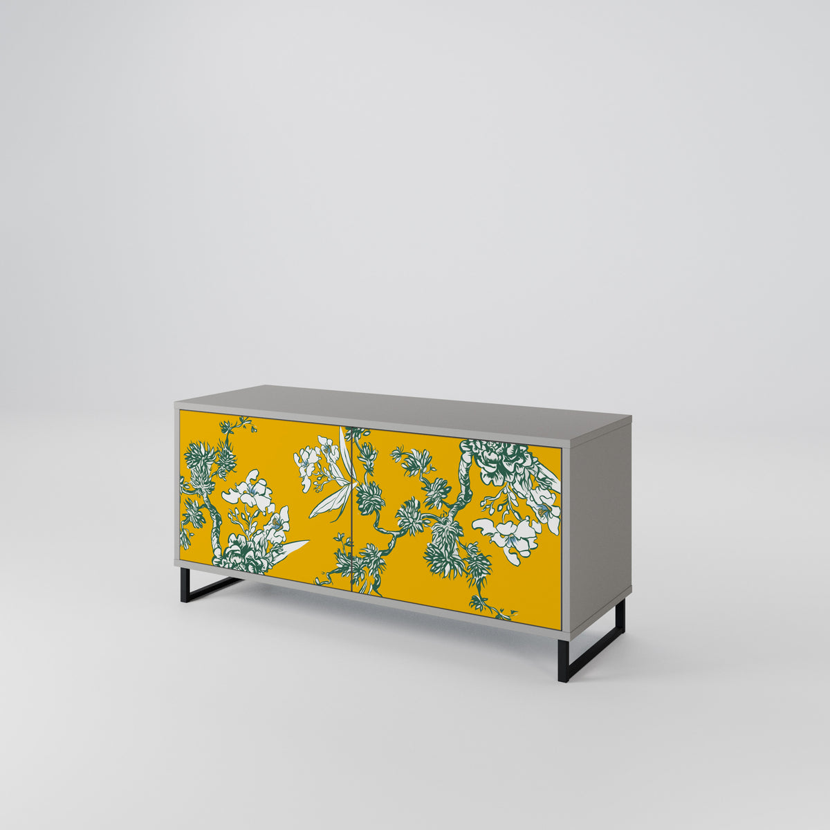 YELLOW CHINOISERIE Móvel de TV Compacto de 2 Portas