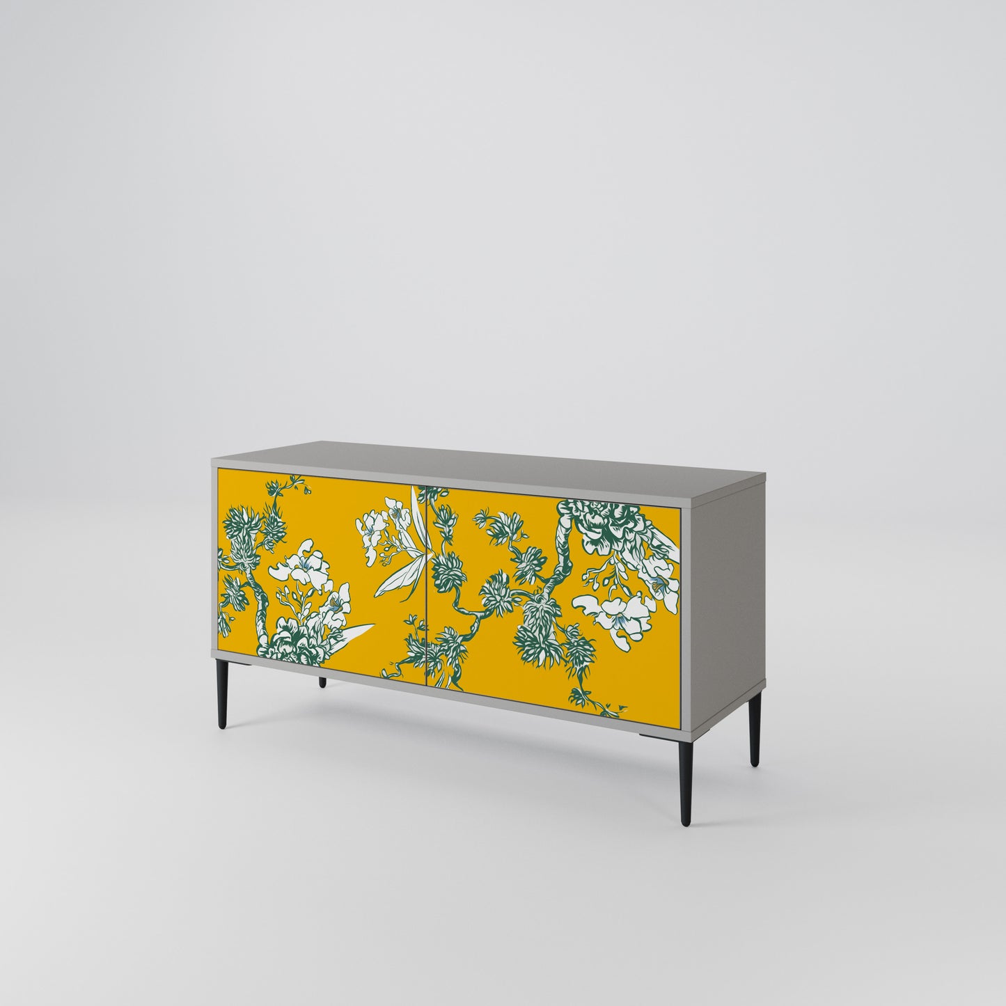 YELLOW CHINOISERIE Móvel de TV Compacto de 2 Portas