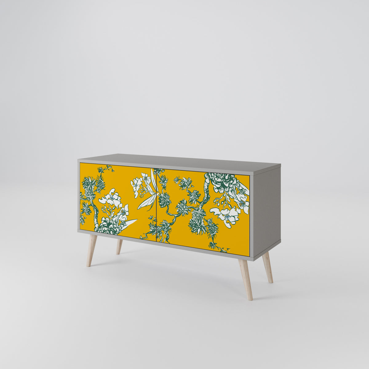 YELLOW CHINOISERIE Móvel de TV Compacto de 2 Portas