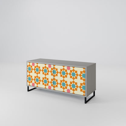 FLORAL DECOR Móvel de TV Compacto de 2 Portas