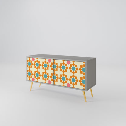 FLORAL DECOR Móvel de TV Compacto de 2 Portas