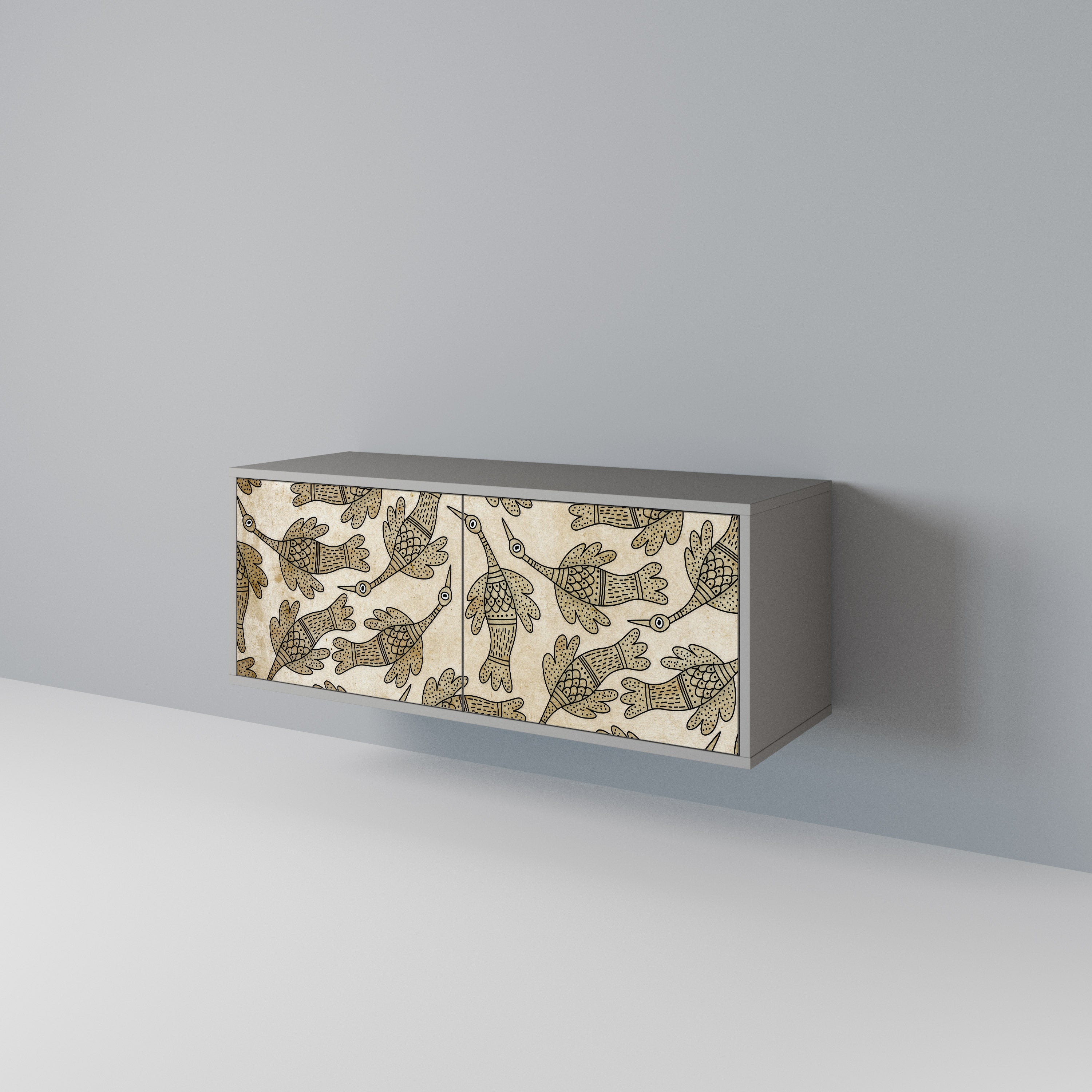 ALMONDINE SONGBIRD Móvel de TV Compacto de 2 Portas