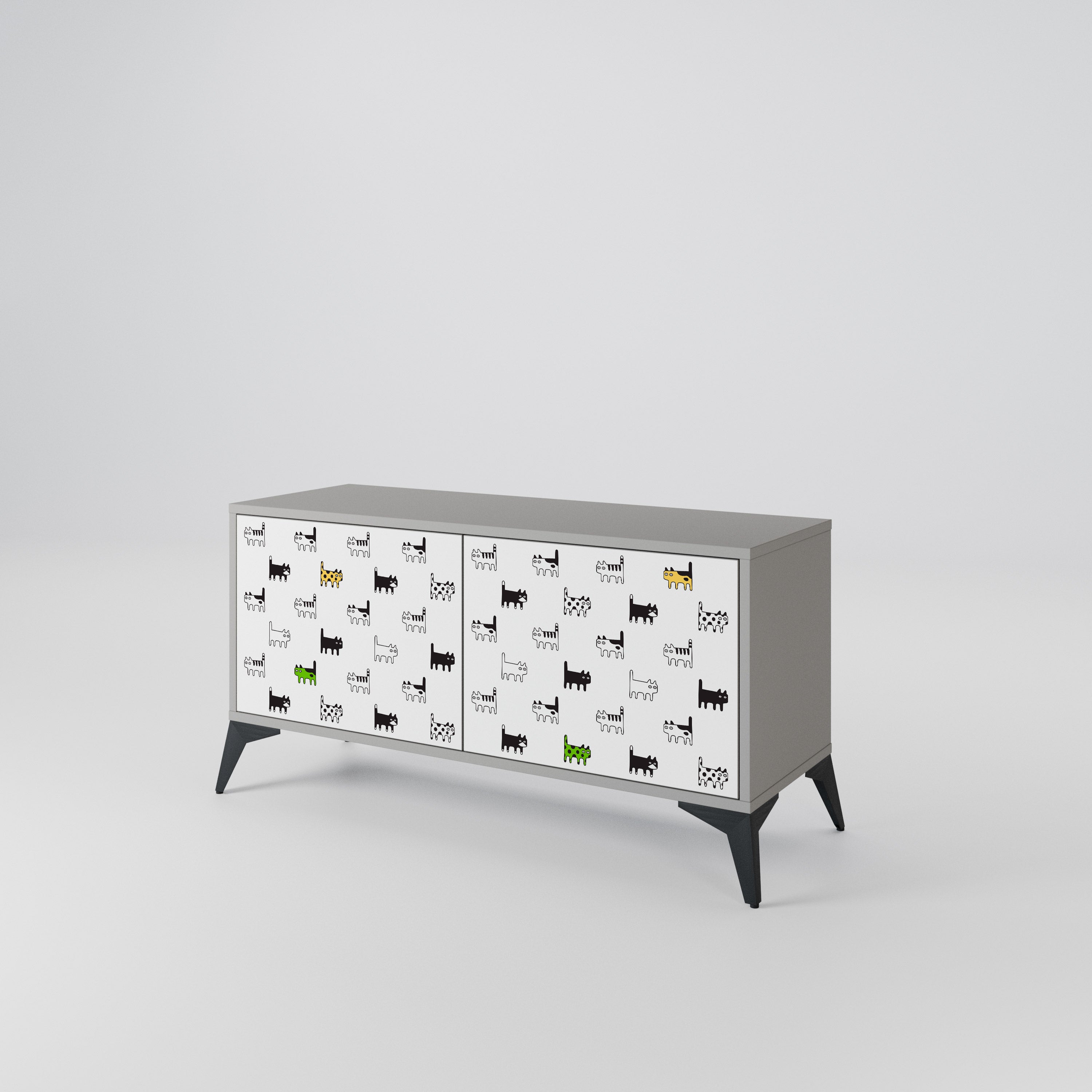 CATS COMPILATION Móvel de TV Compacto de 2 Portas