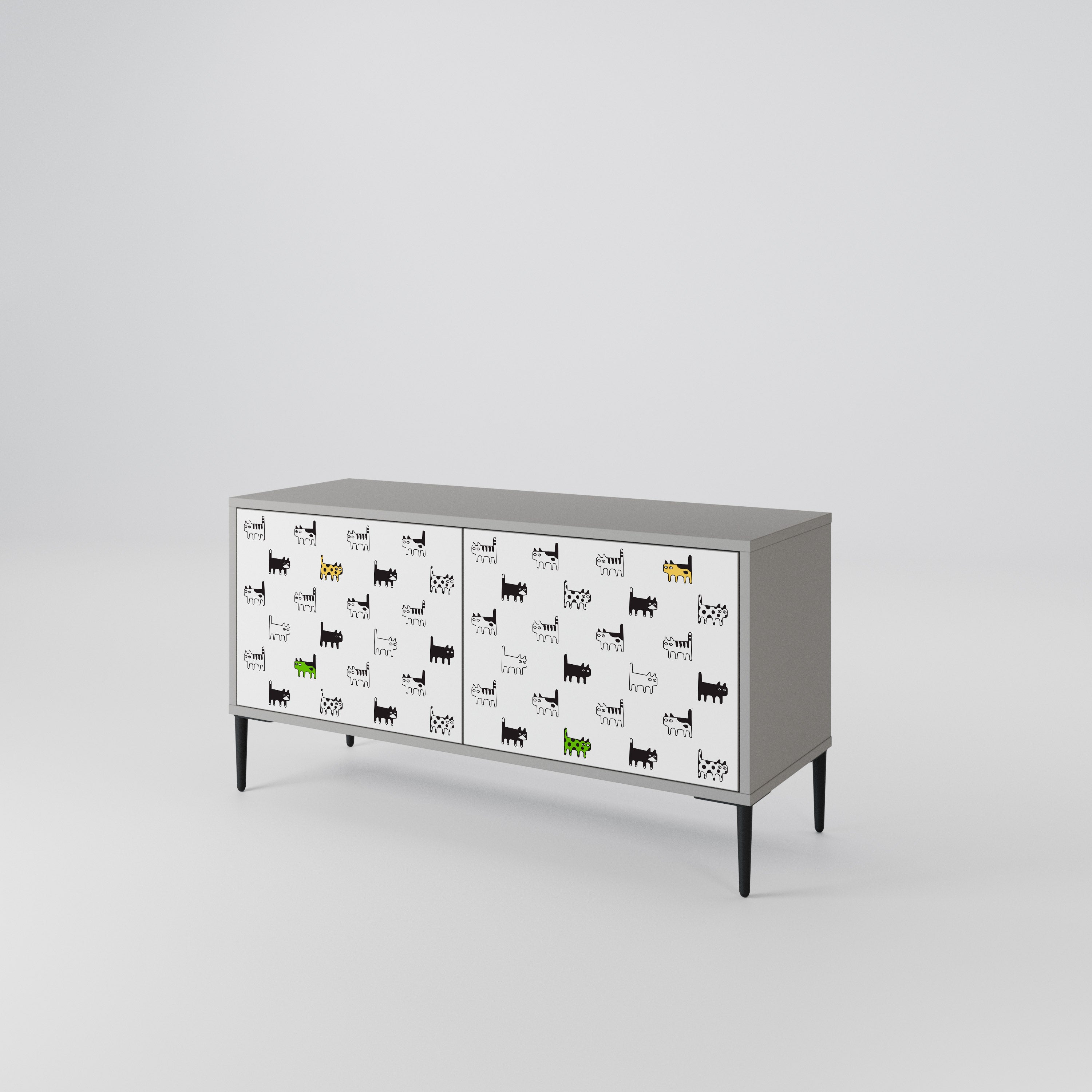 CATS COMPILATION Móvel de TV Compacto de 2 Portas