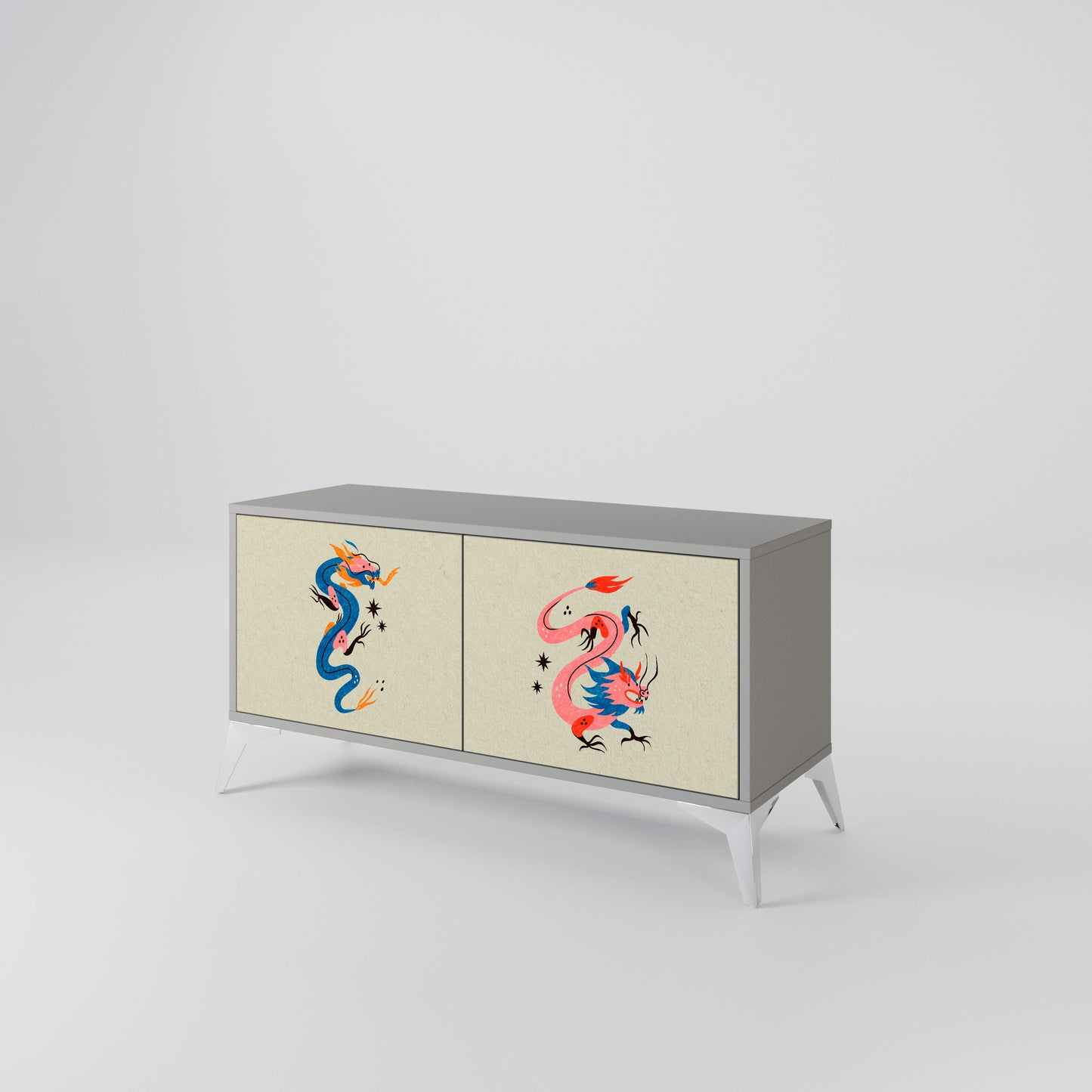 MYTHOLOGICAL CREATURES Móvel de TV Compacto de 2 Portas
