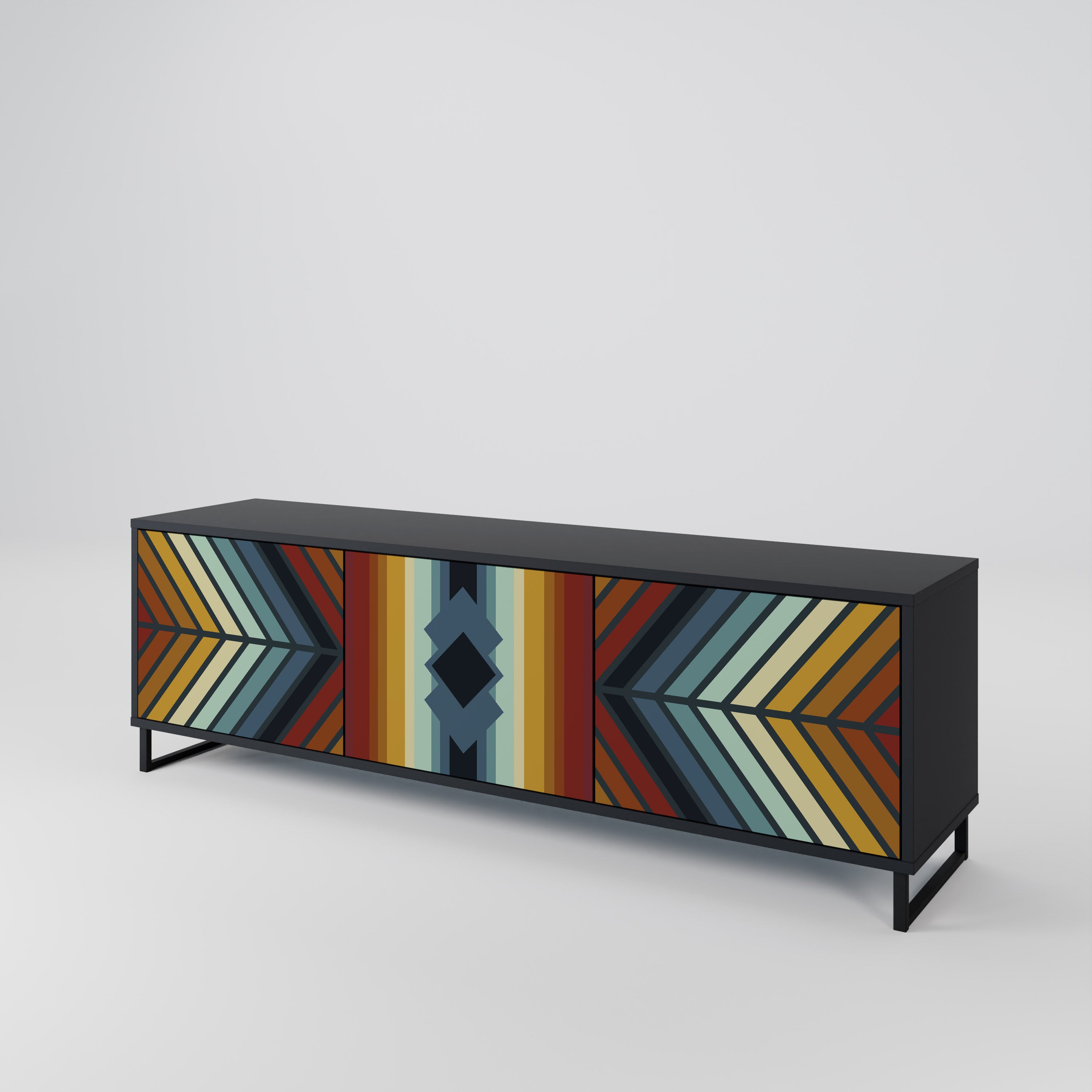 INDIGENOUS ZIGZAG Móvel de TV de 3 Portas