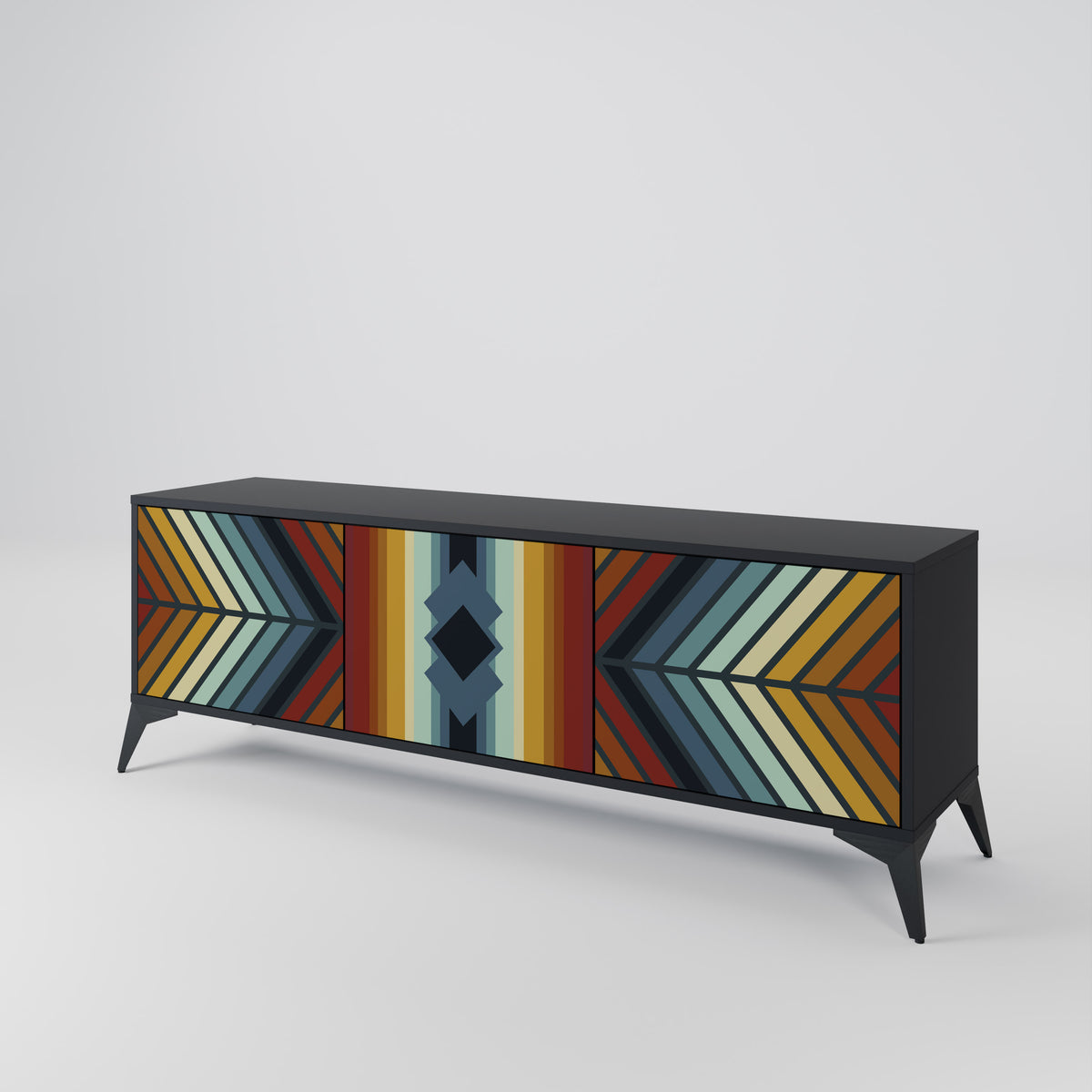 INDIGENOUS ZIGZAG Móvel de TV de 3 Portas