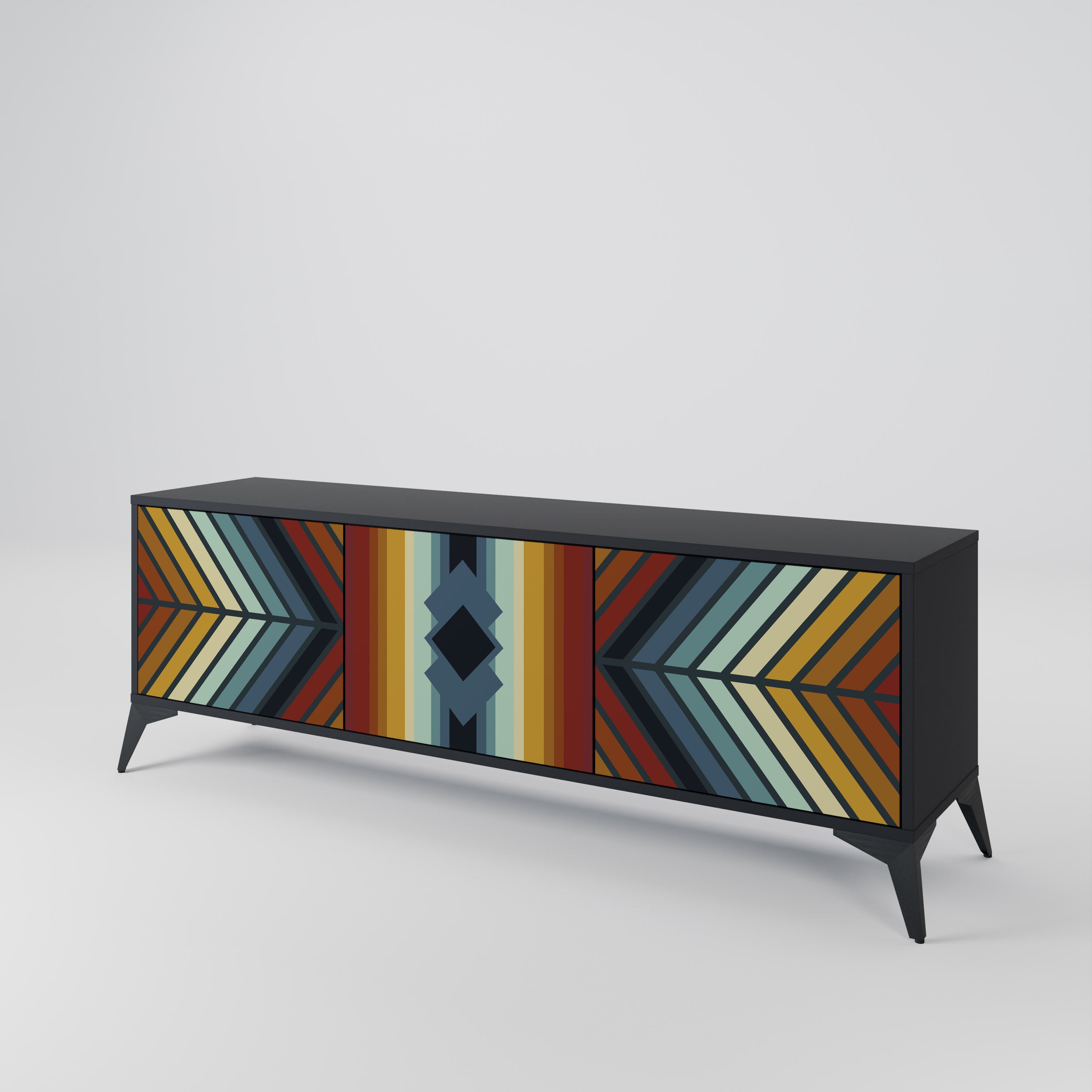 INDIGENOUS ZIGZAG Móvel de TV de 3 Portas