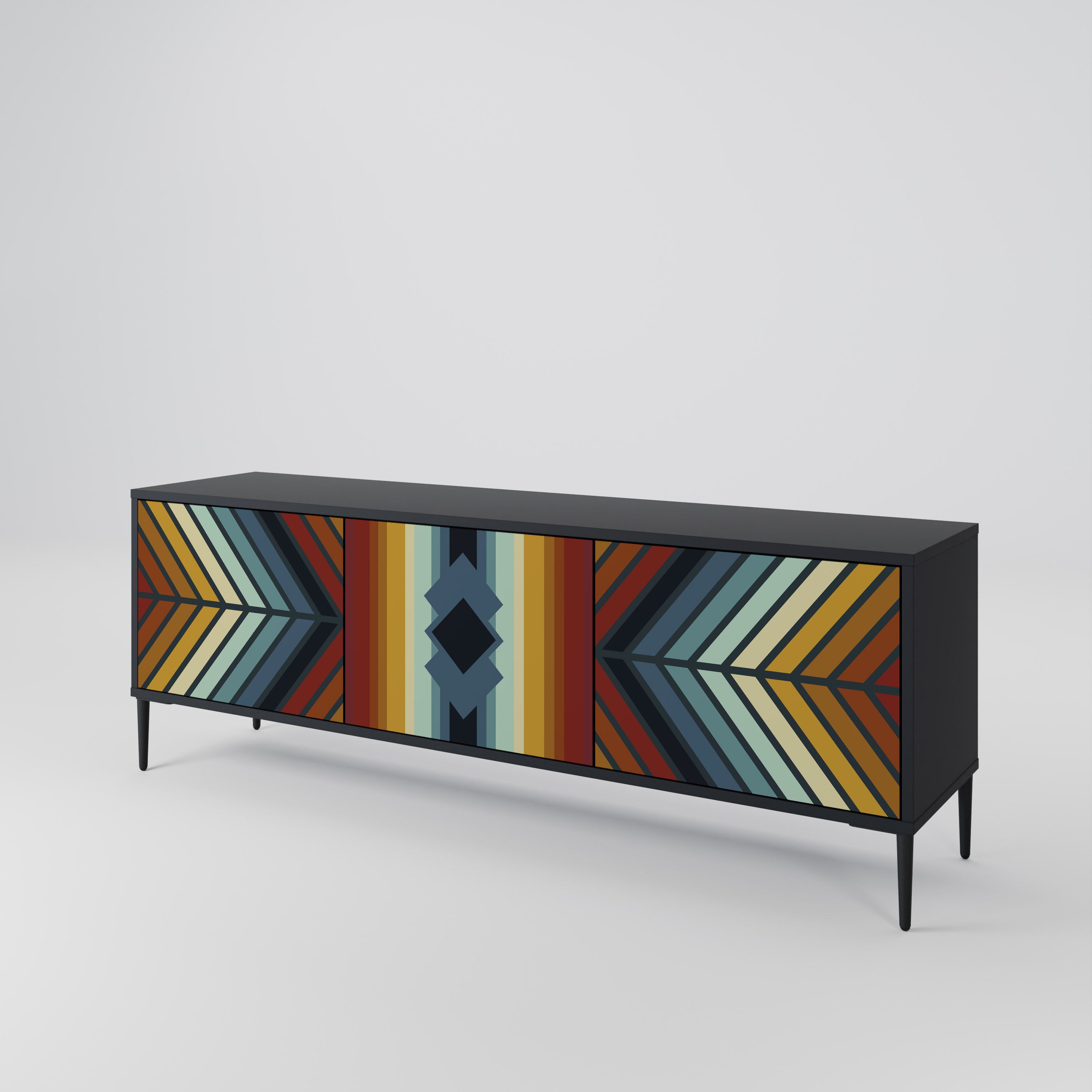 INDIGENOUS ZIGZAG Móvel de TV de 3 Portas