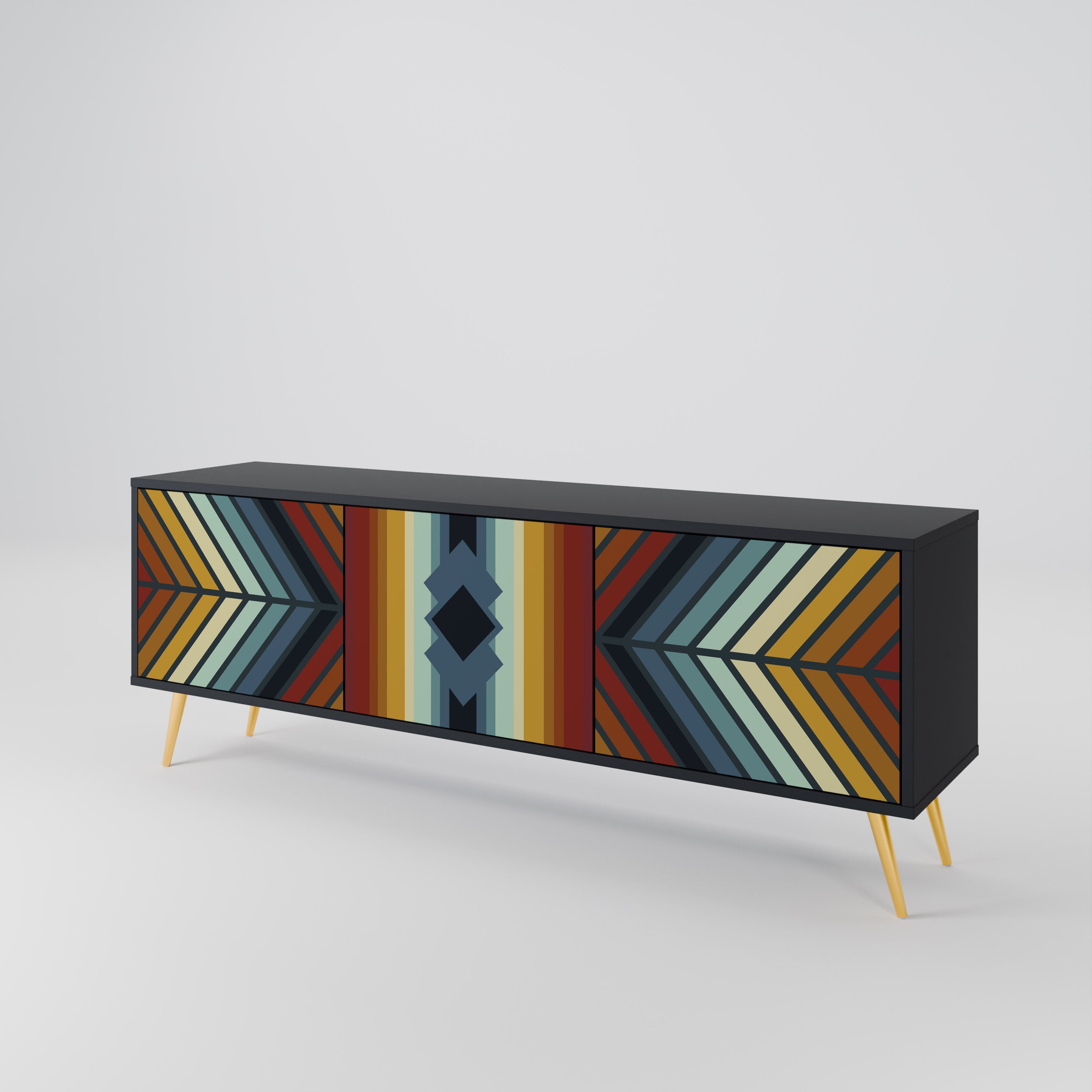 INDIGENOUS ZIGZAG Móvel de TV de 3 Portas