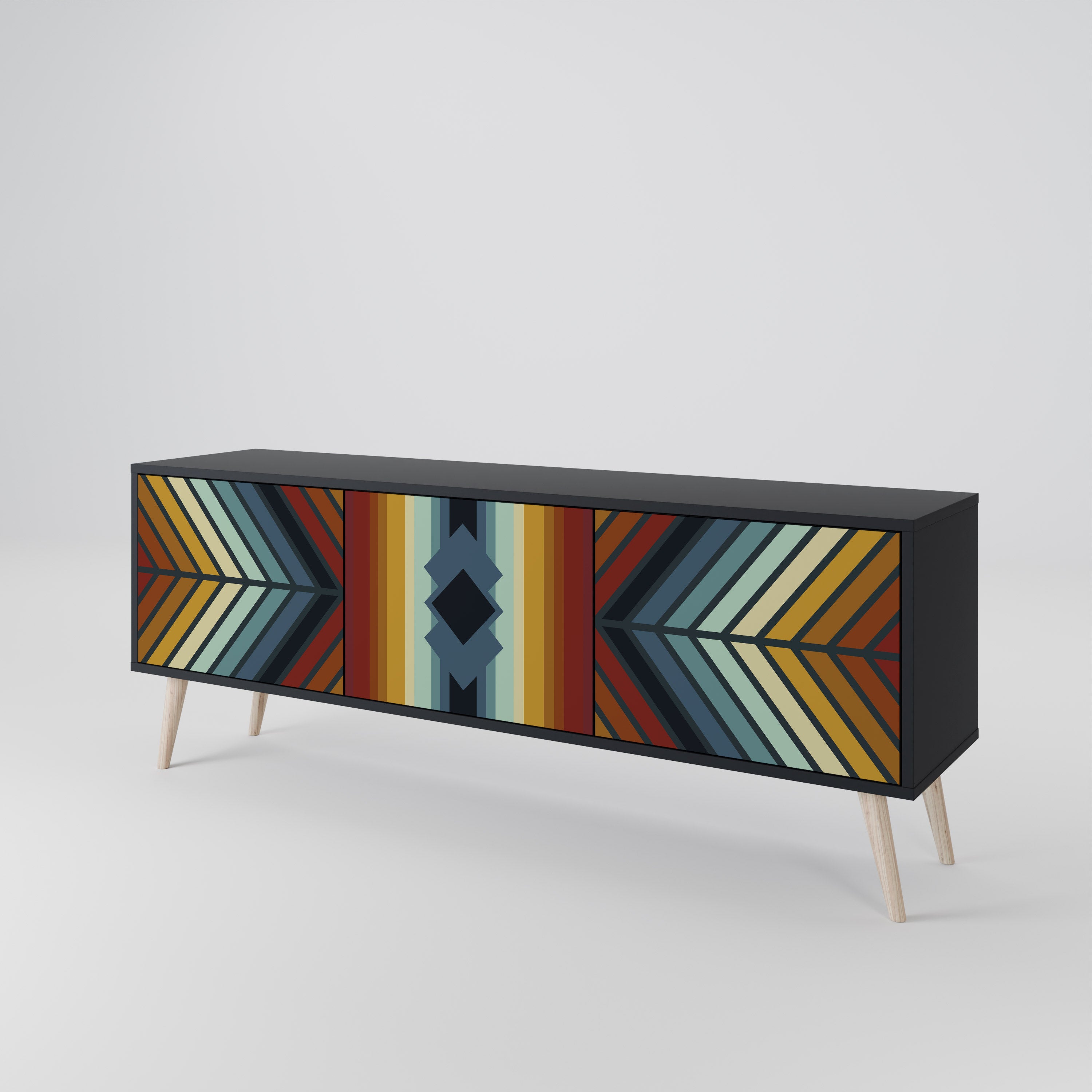 INDIGENOUS ZIGZAG Móvel de TV de 3 Portas