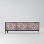 MARVEL MOSAIC Móvel de TV com 3 Portas em Acabamento Preto