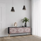 MARVEL MOSAIC Móvel de TV com 3 Portas em Acabamento Preto