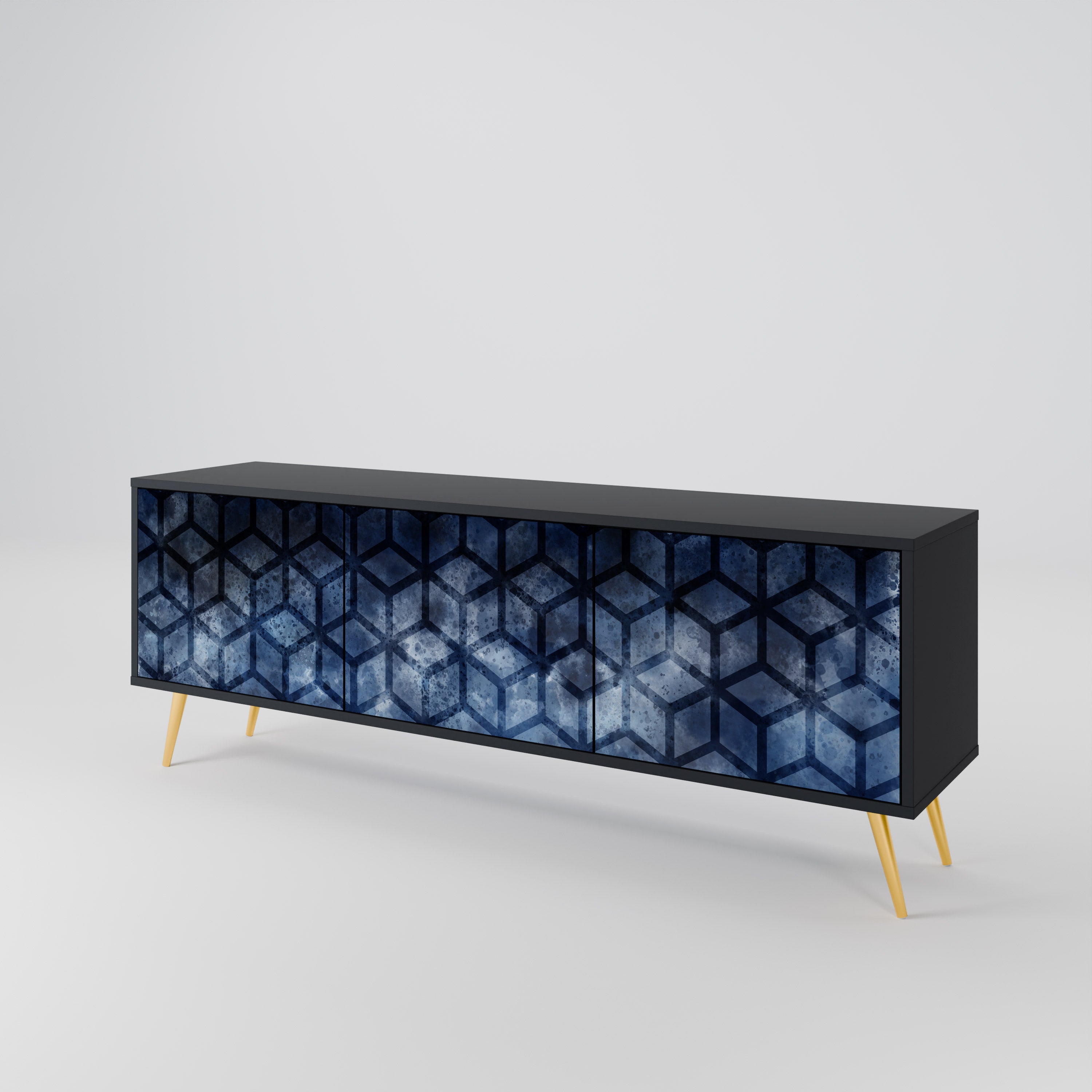 CUBIC MIST 3-Door TV Cabinet