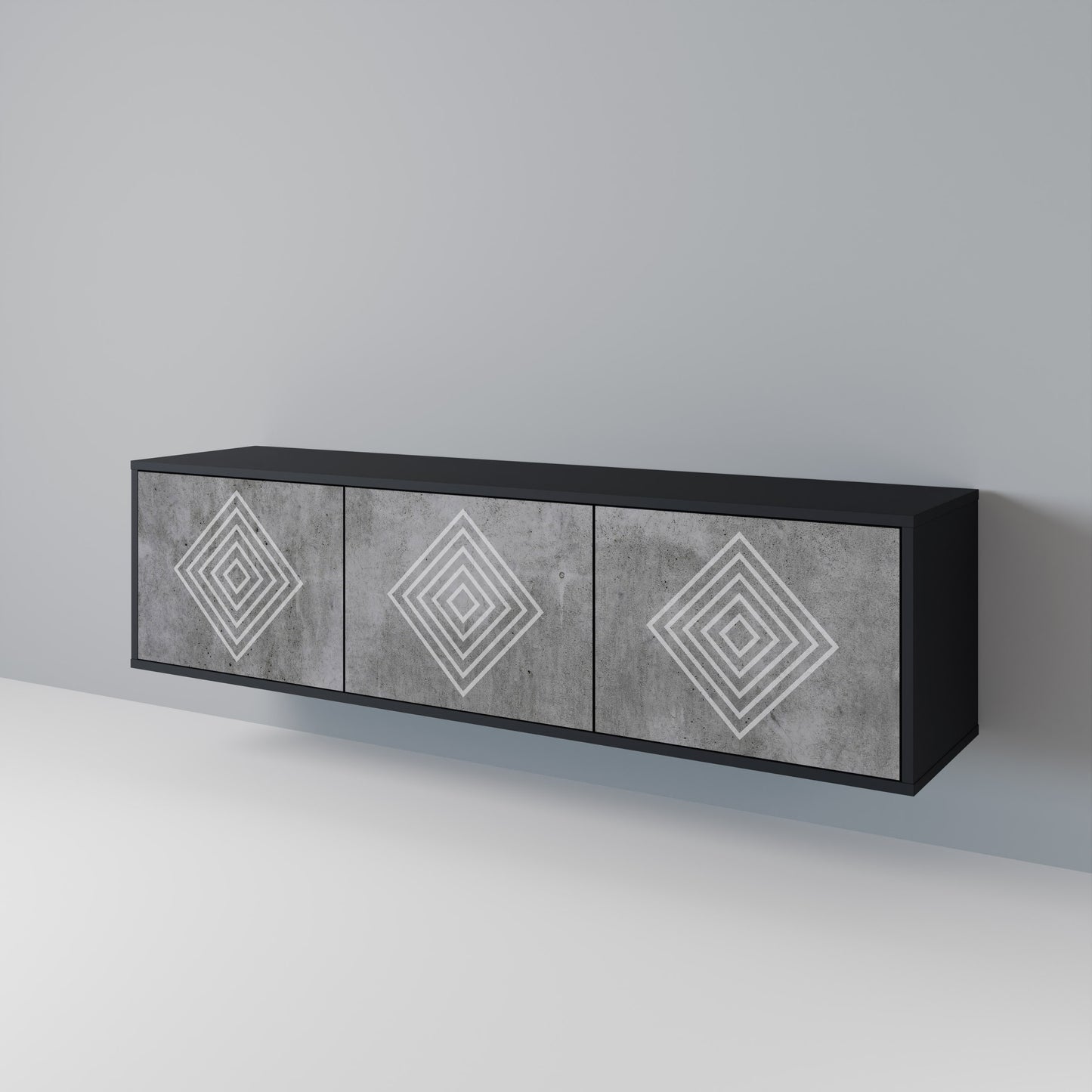 POLYGONAL ARTISTRY Móvel de TV de 3 Portas