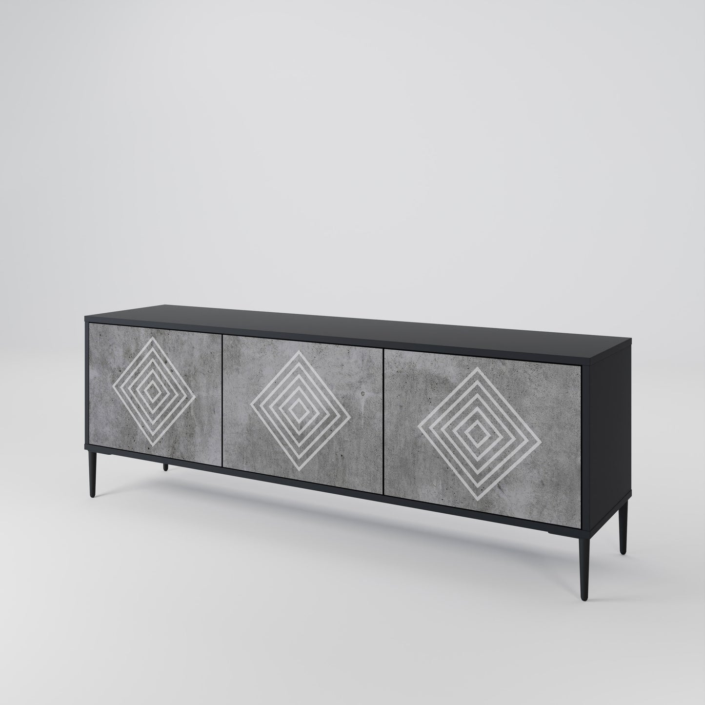 POLYGONAL ARTISTRY Móvel de TV de 3 Portas
