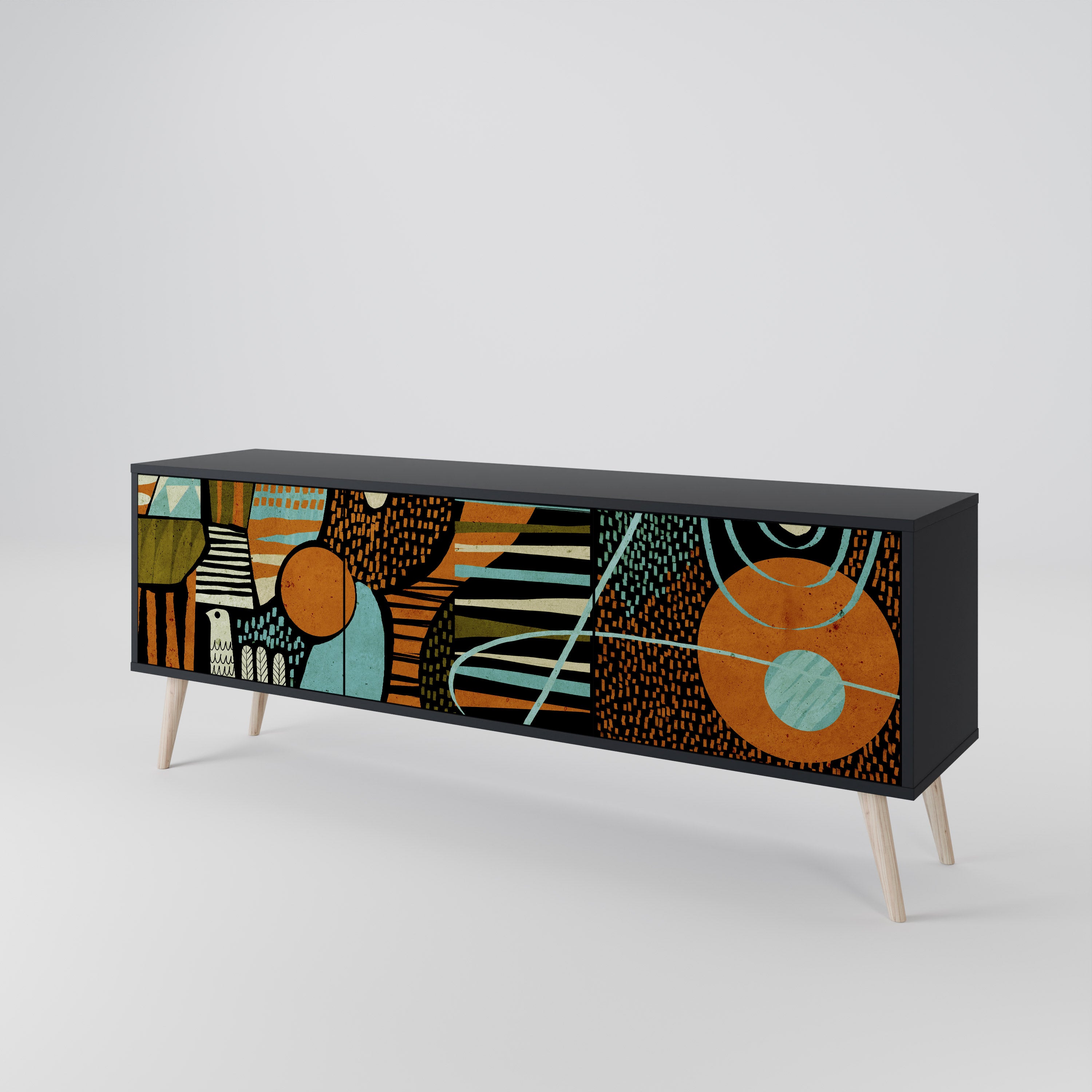 GEODE GLIMMER 3-Door TV Cabinet