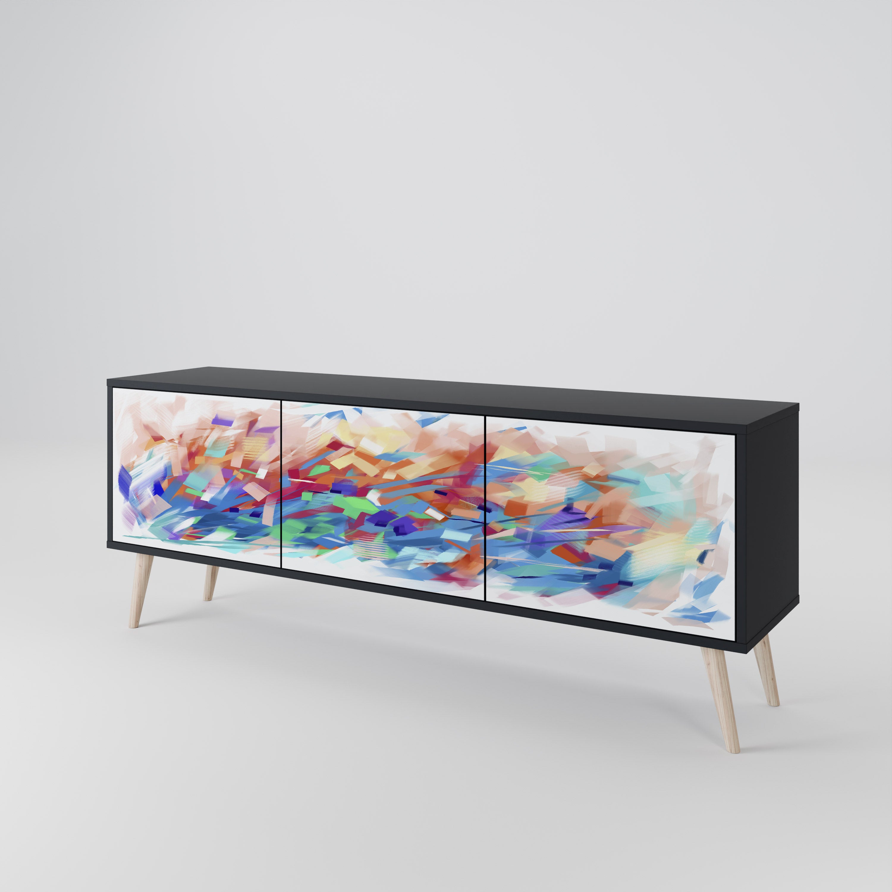 FINESSE MASH-UP 3-Door TV Cabinet