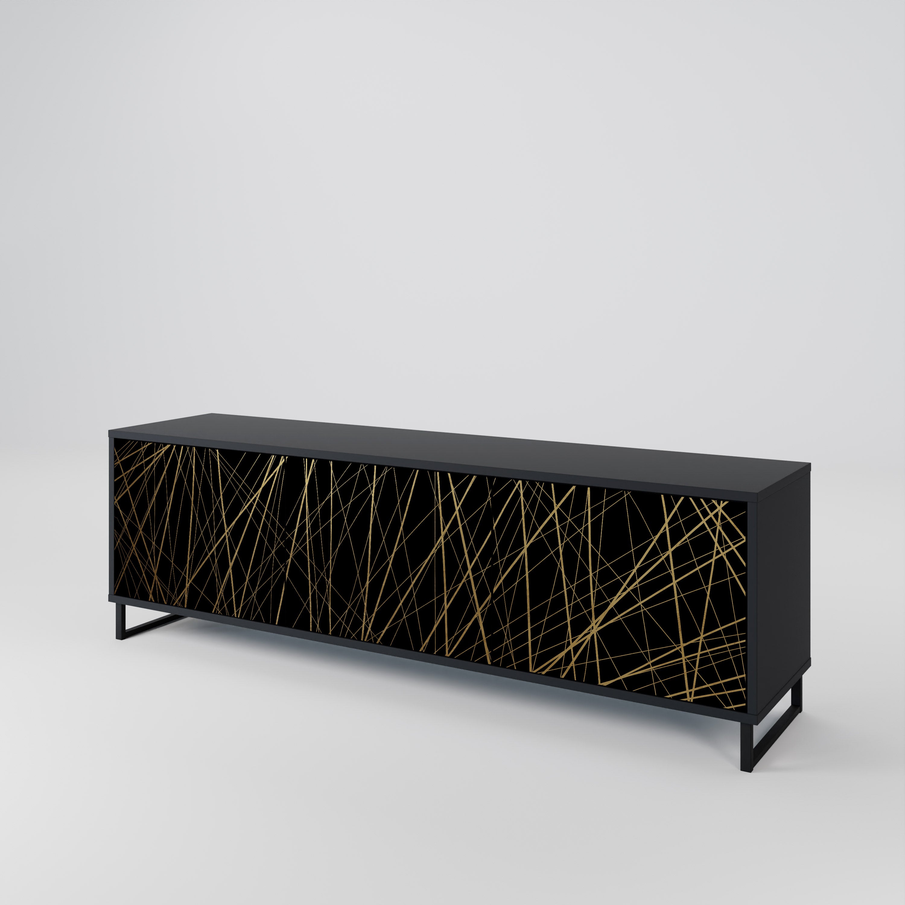BRIGHT MESH 3-Door TV Cabinet