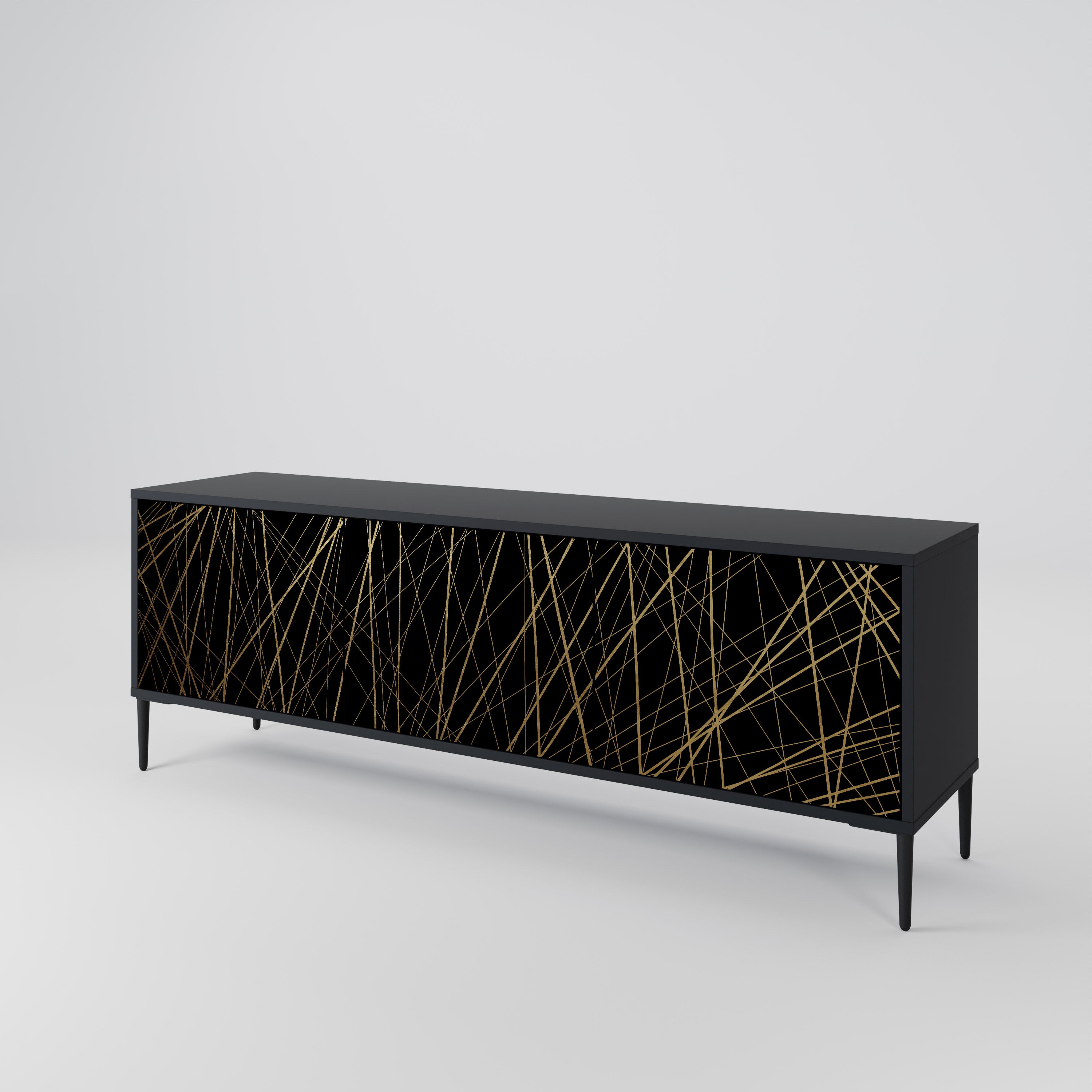 BRIGHT MESH 3-Door TV Cabinet