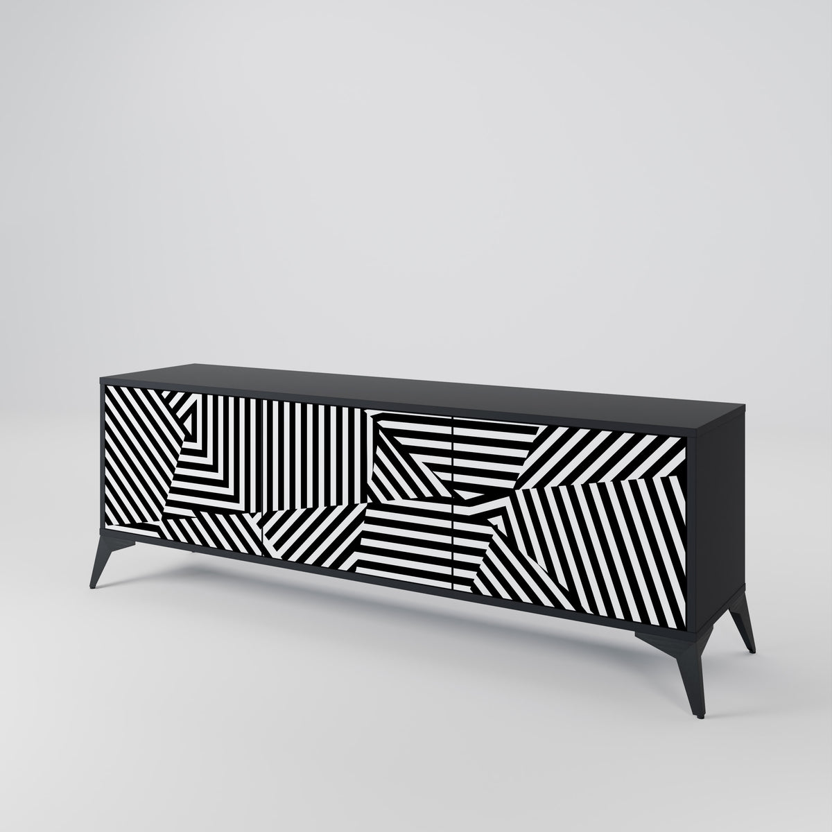 ILLUSIONARY LATTICE Móvel de TV de 3 Portas