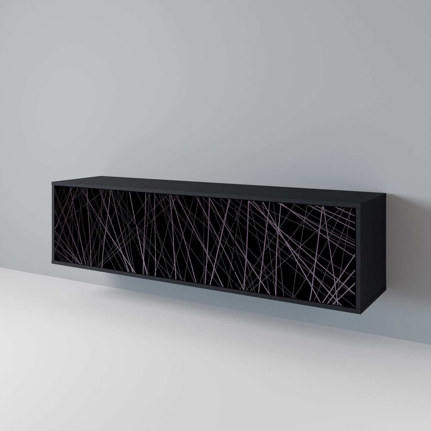 SHIMMER SPIDERGRAM 3-Door TV Cabinet