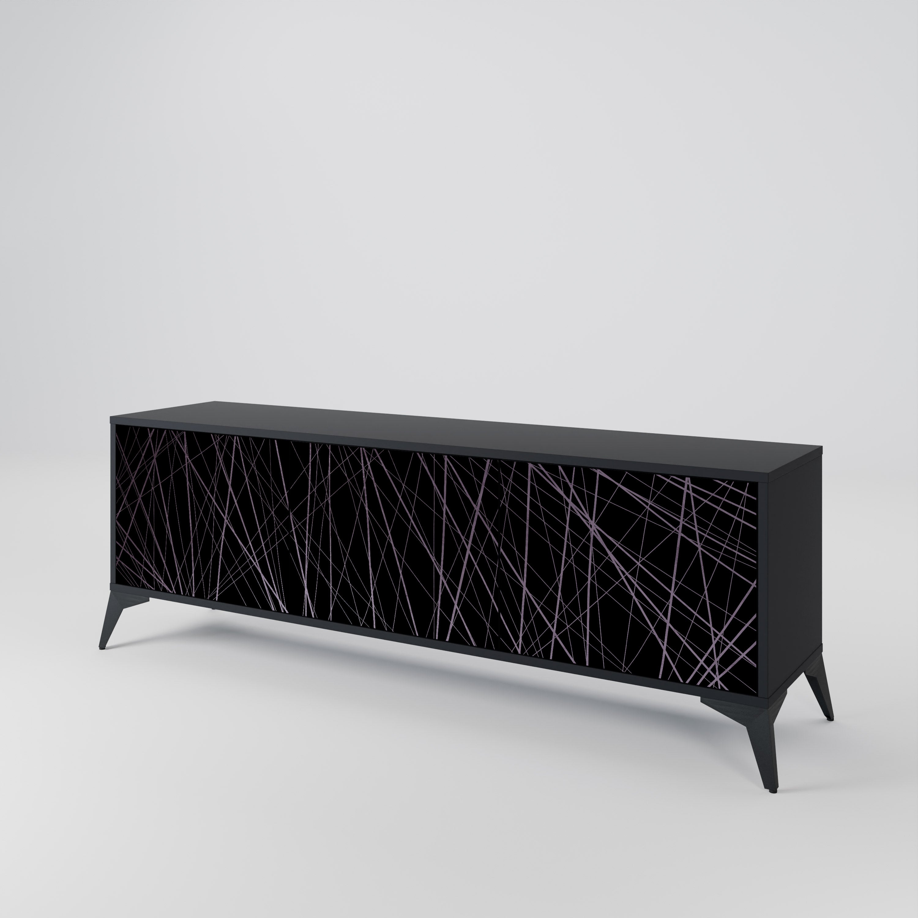 SHIMMER SPIDERGRAM 3-Door TV Cabinet