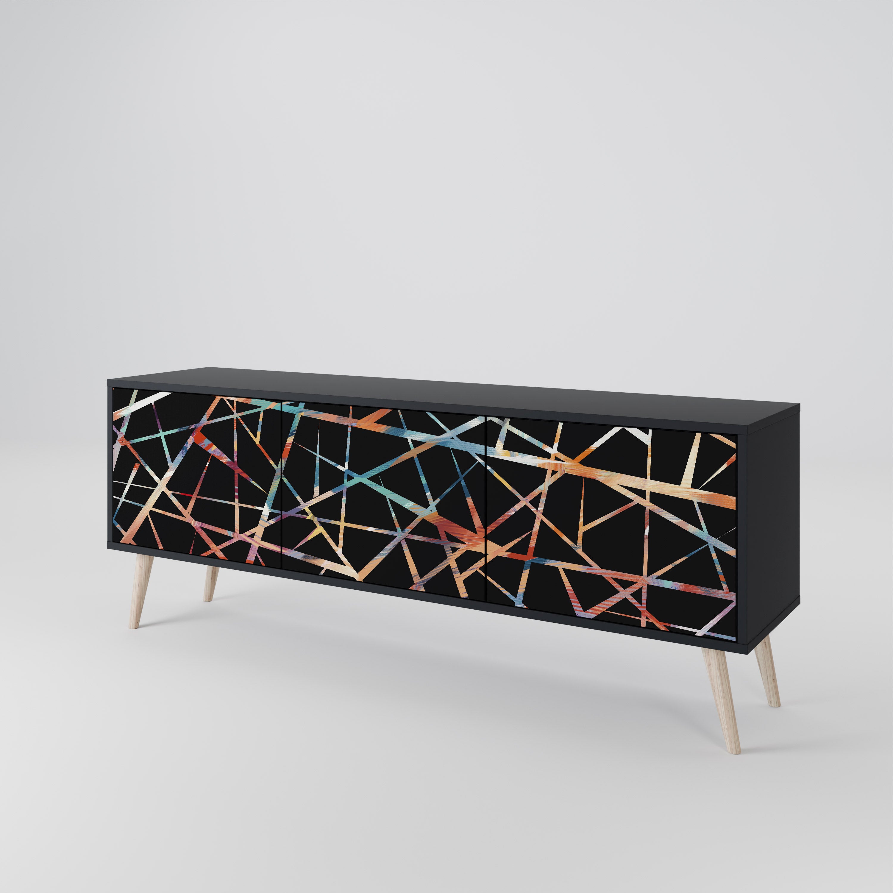 POLYGON VERVE 3-Door TV Cabinet
