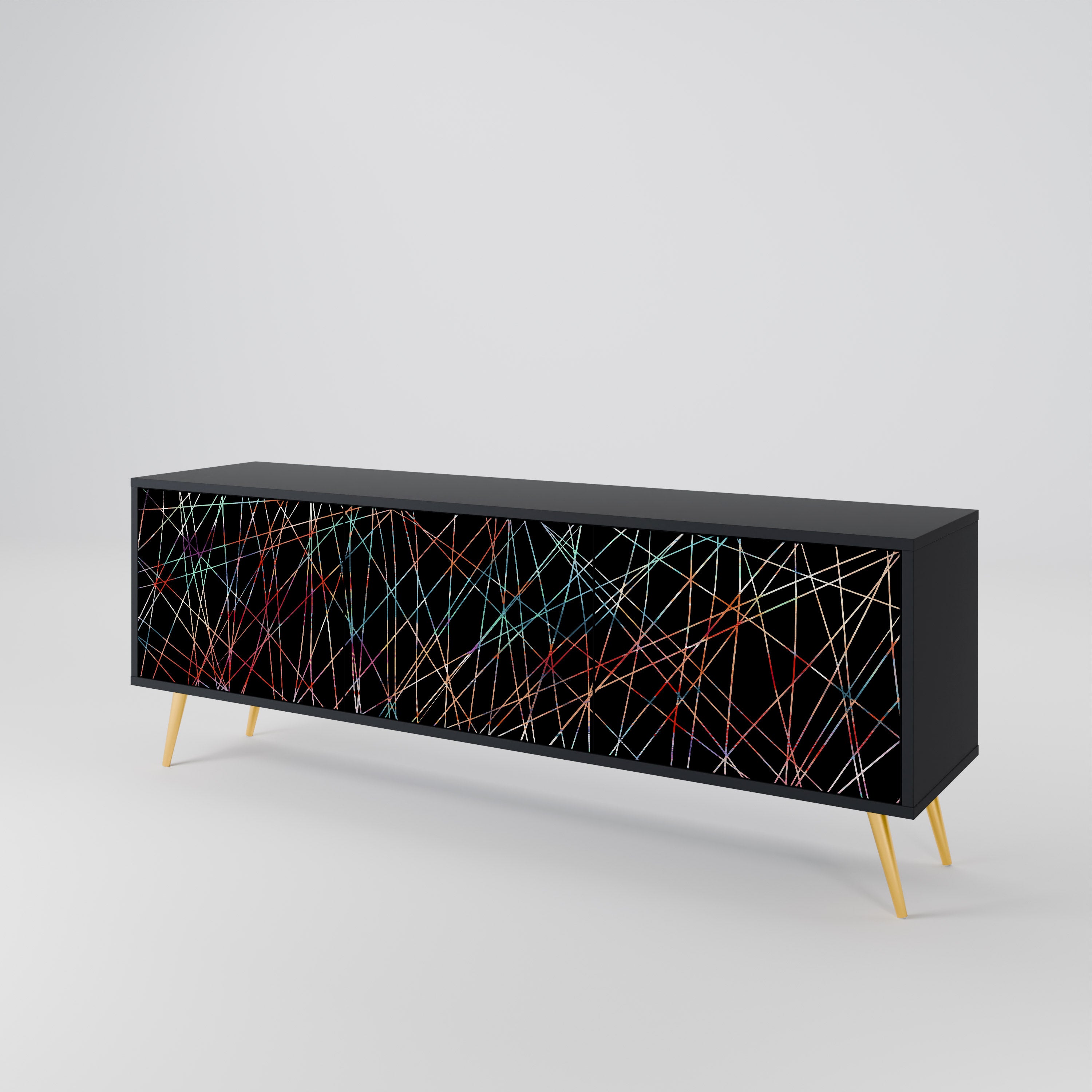 LUMINOUS SNARE 3-Door TV Cabinet